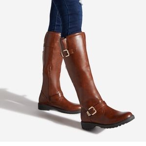 Buckled Flat Boot